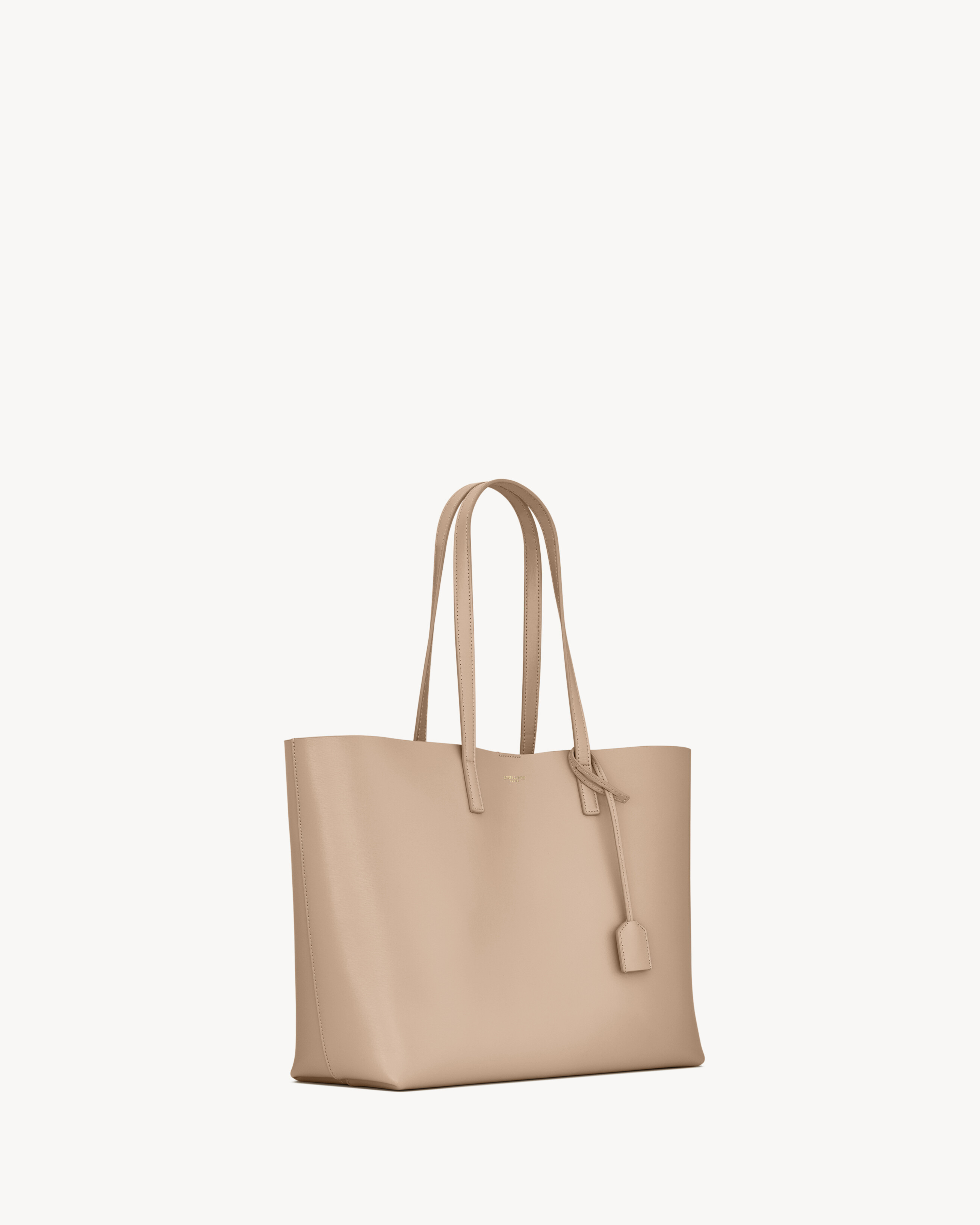 Shopping Saint Laurent in leather