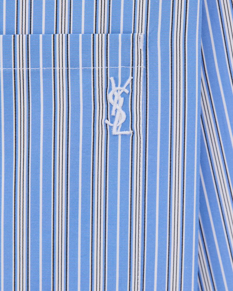 CASSANDRE shirt in striped cotton poplin