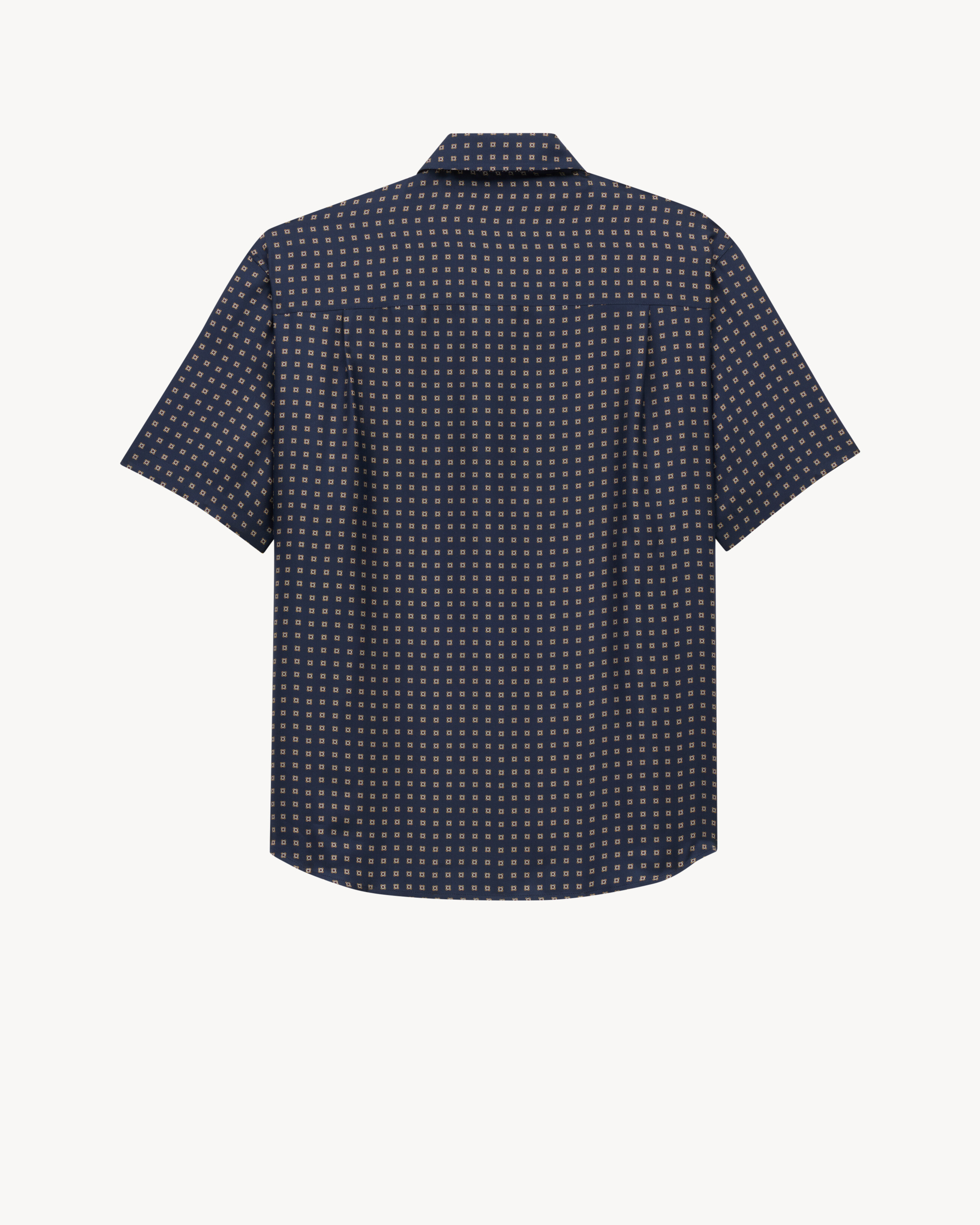 shirt in square silk