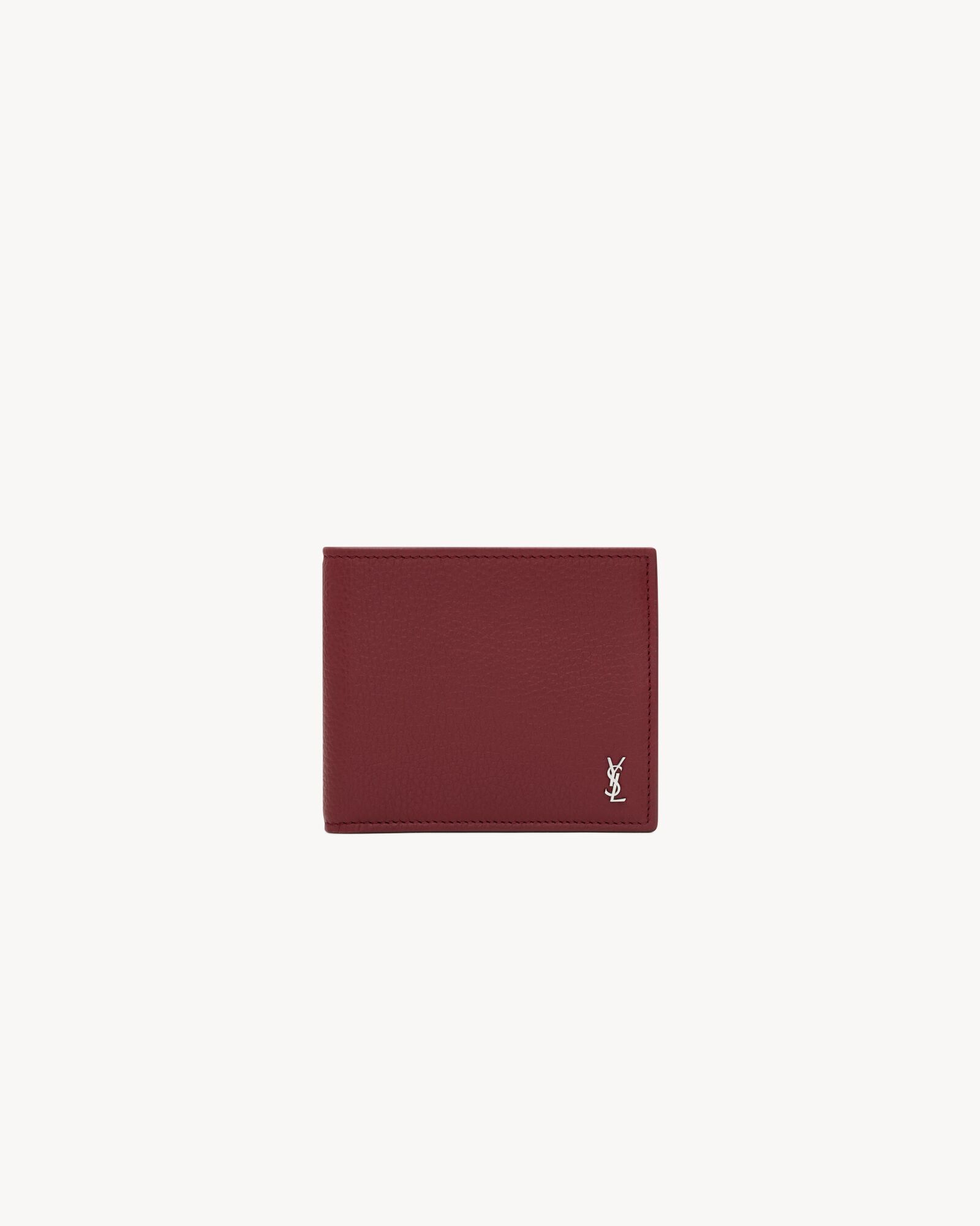 TINY CASSANDRE EAST/WEST WALLET IN GRAINED LEATHER — 847954AAELP6683