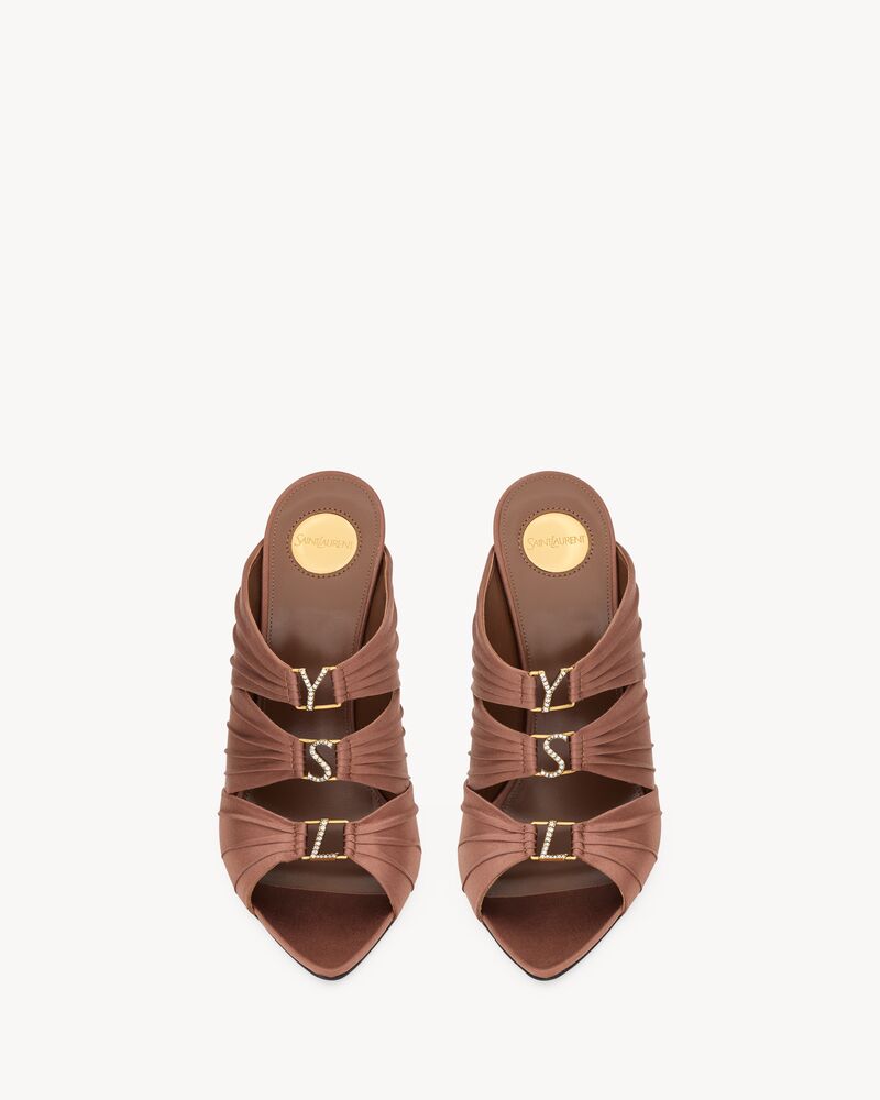 EMILIE mules in satin crepe