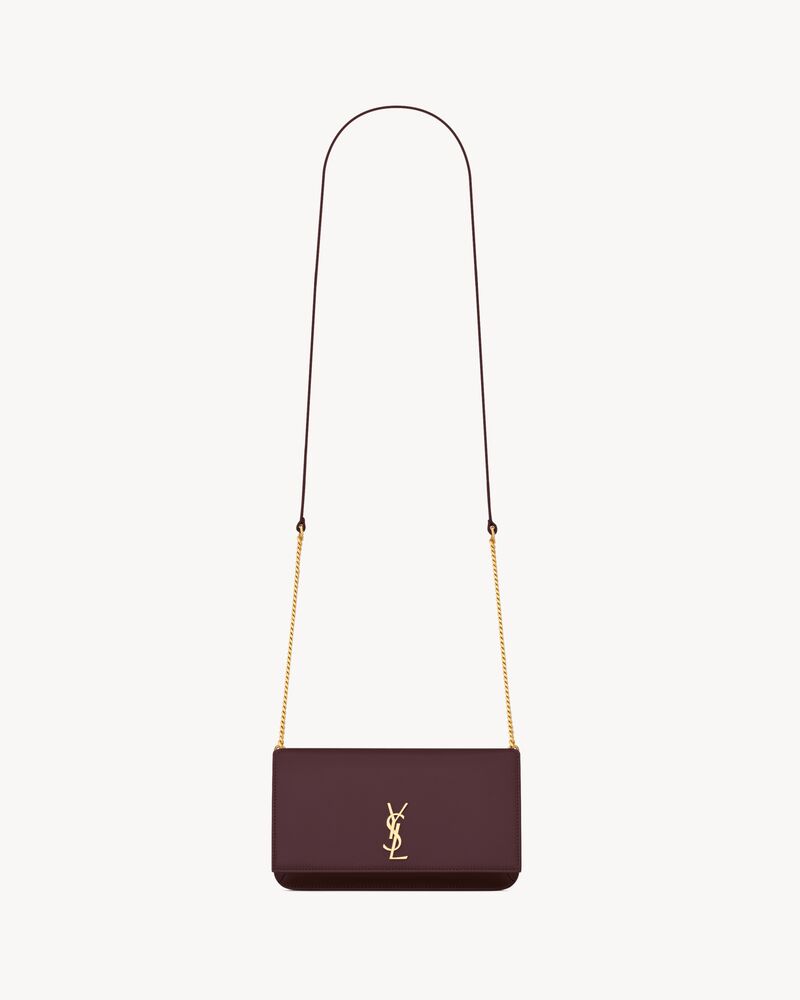 CASSANDRE phone holder in smooth leather