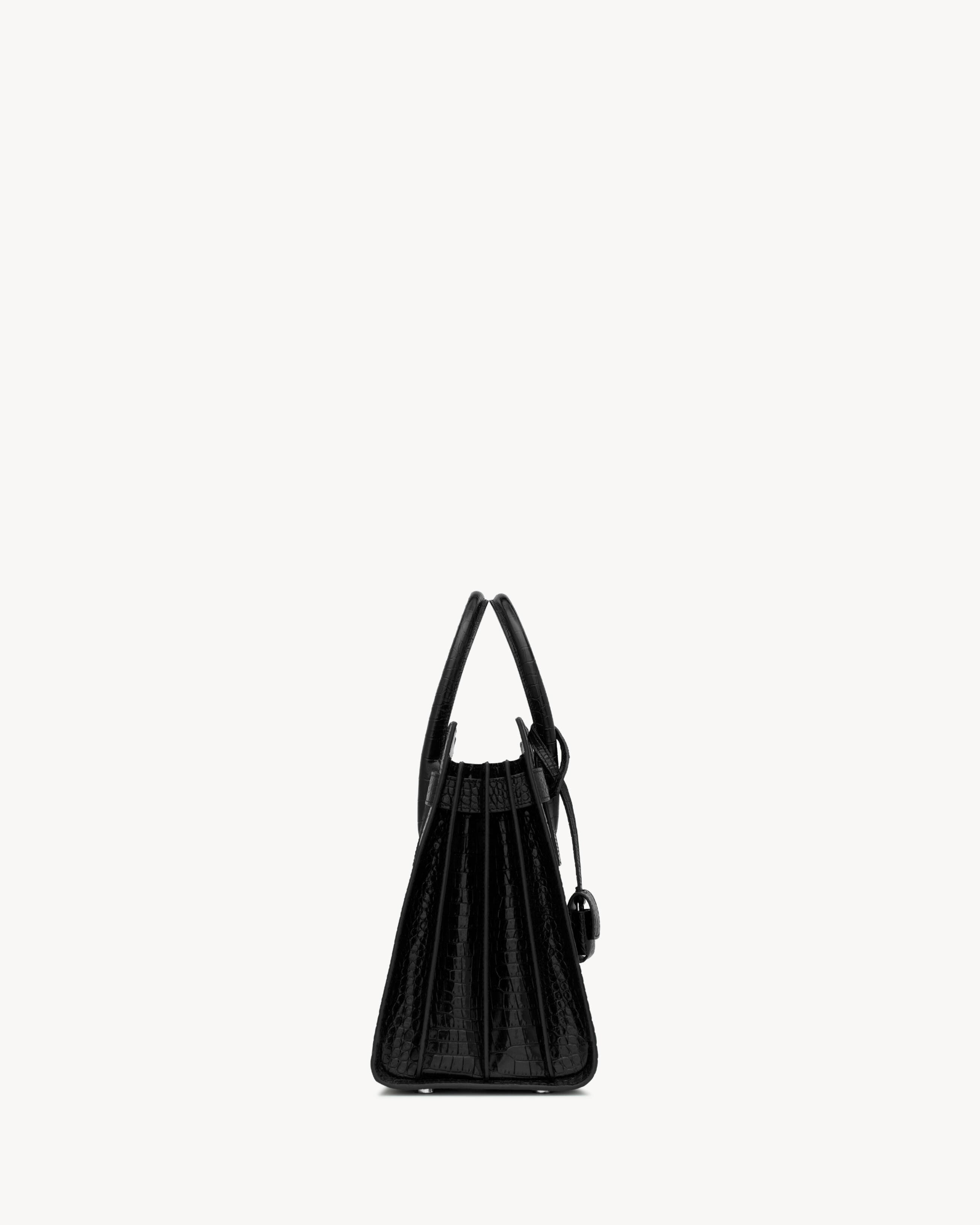 sac de jour in CROCODILE-EMBOSSED leather – small