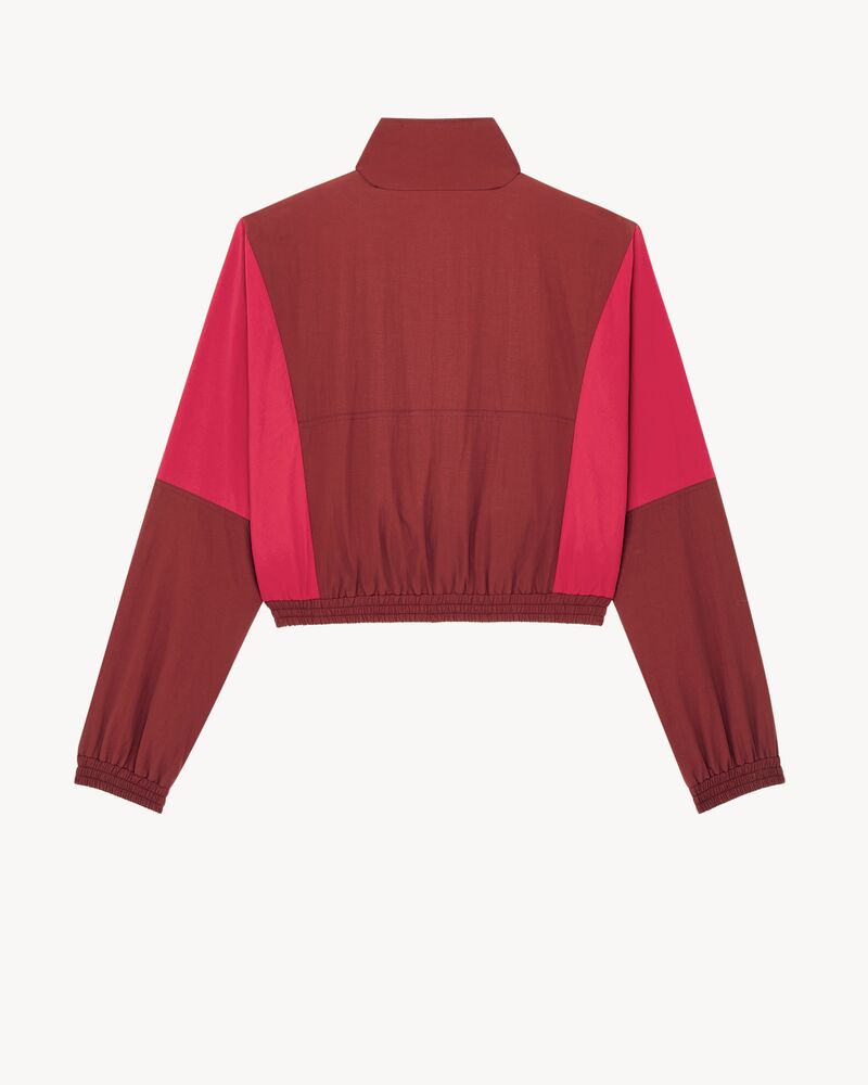 CASSANDRE cropped windbreaker in nylon faille