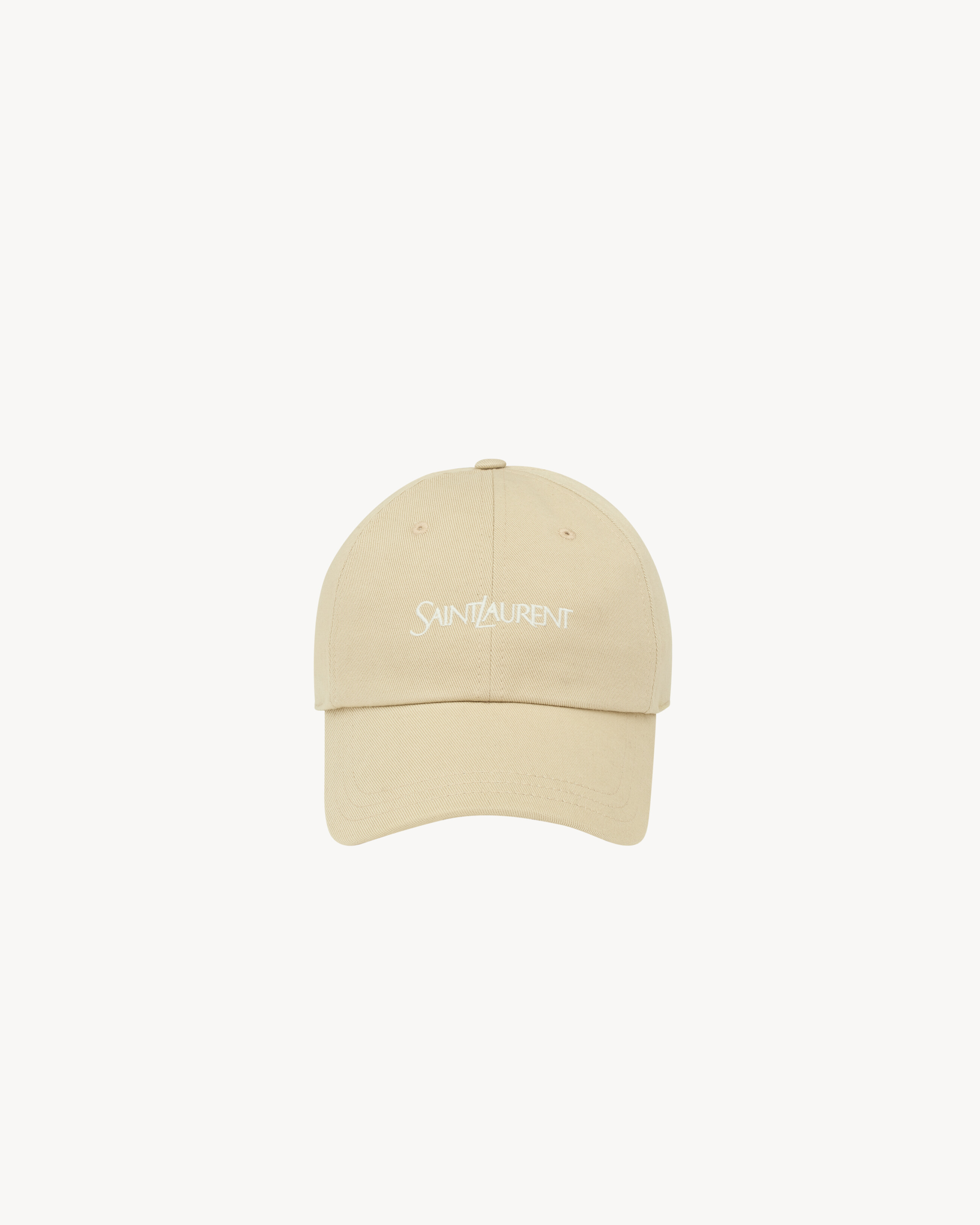 Gorra Saint Laurent de gabardina de algodón