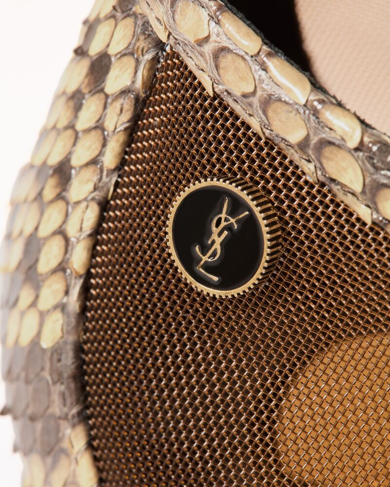 SAO ballerines en résille et python