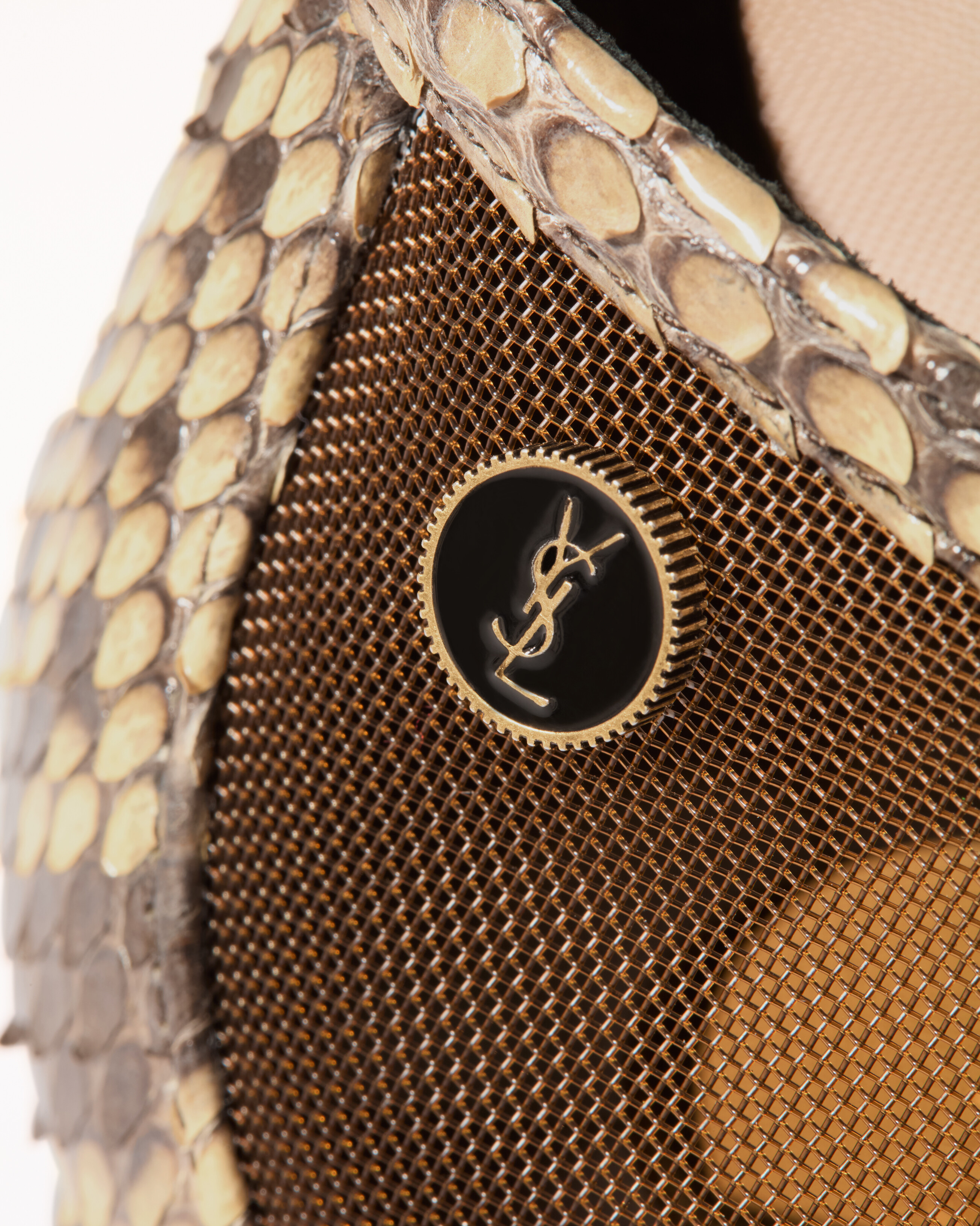 SAO ballerines en résille et python