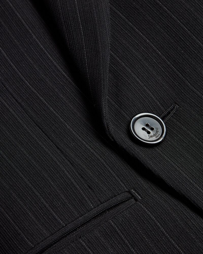 double-breasted jacket in grain de poudre