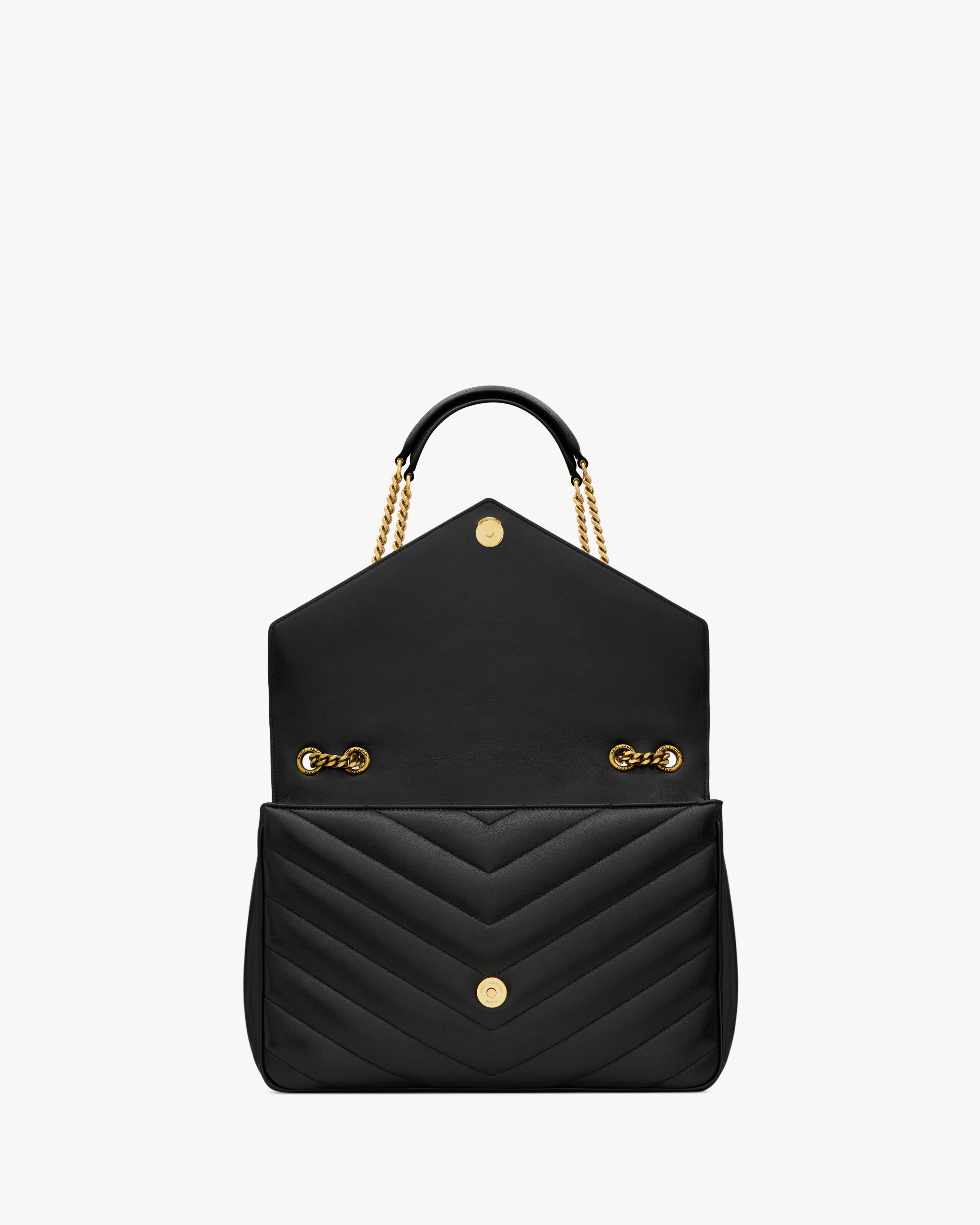 LOULOU large in MATELASSÉ lambskin