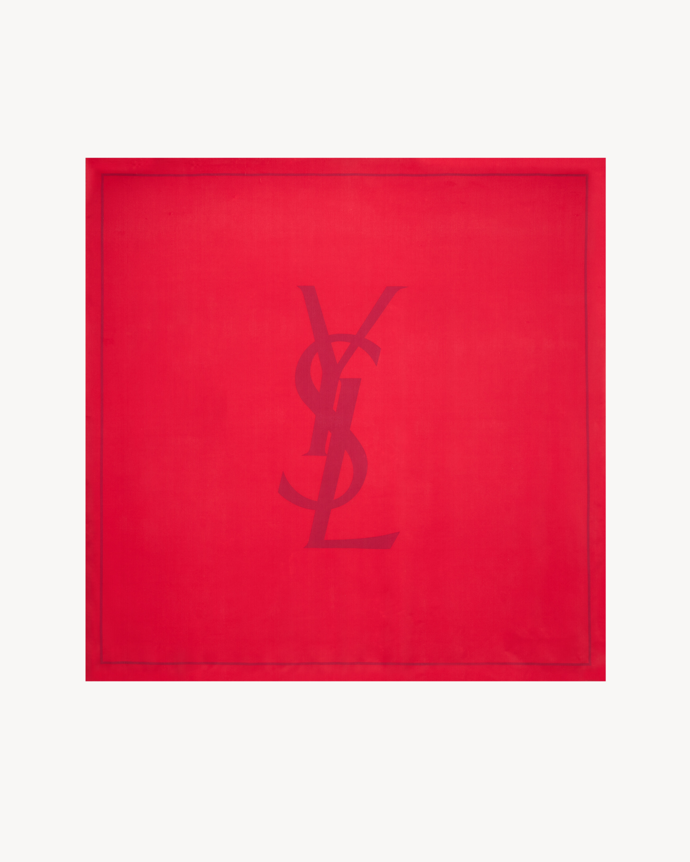 CASSANDRE square scarf in silk charmeuse