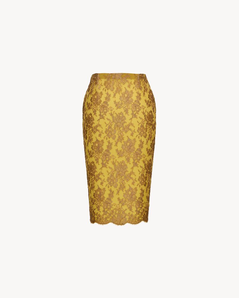 lace midi skirt
