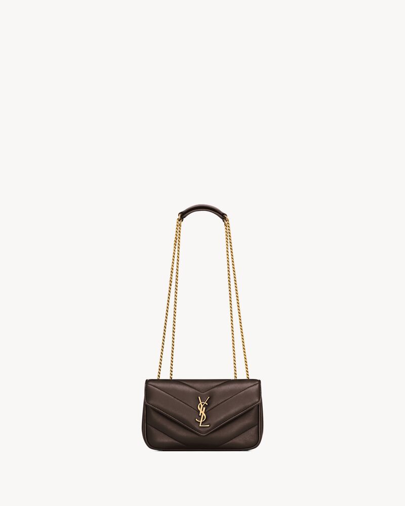 LOULOU MINI in lambskin in Brown | Saint Laurent | YSL US | ID