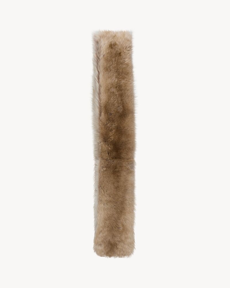 crossbody scarf in shearling