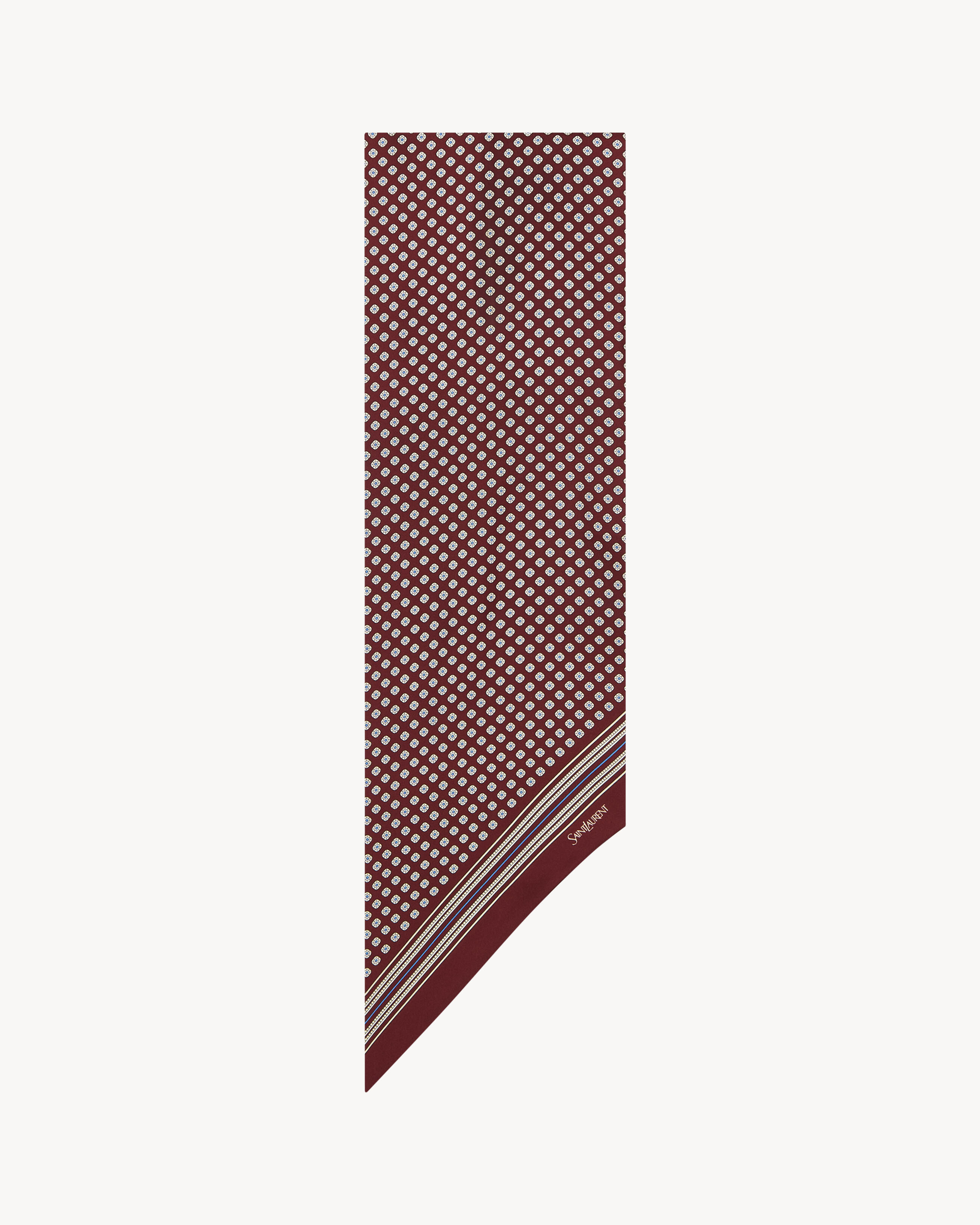 lavallière scarf in silk twill