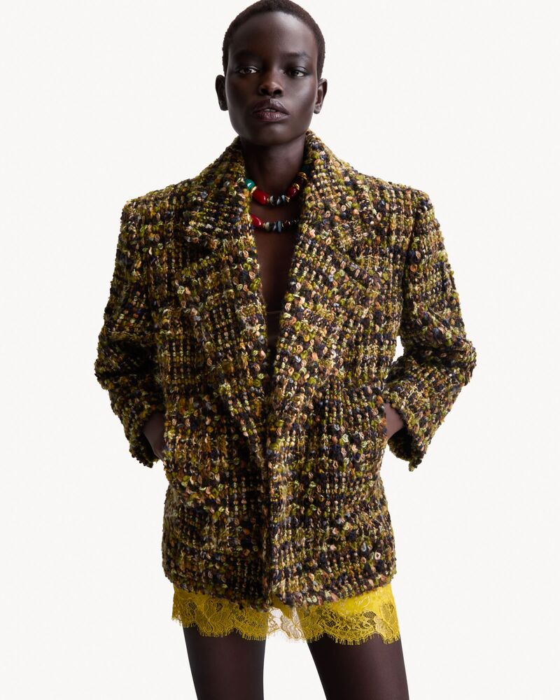 blazer em tweed
