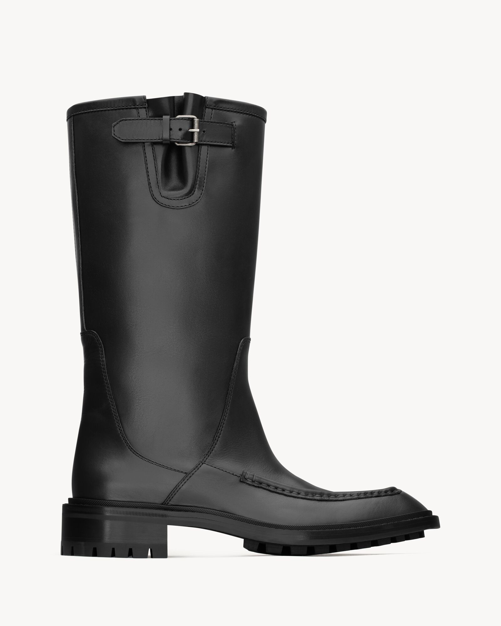 JOE buckle boots in smooth leather — A002JJAAE901000