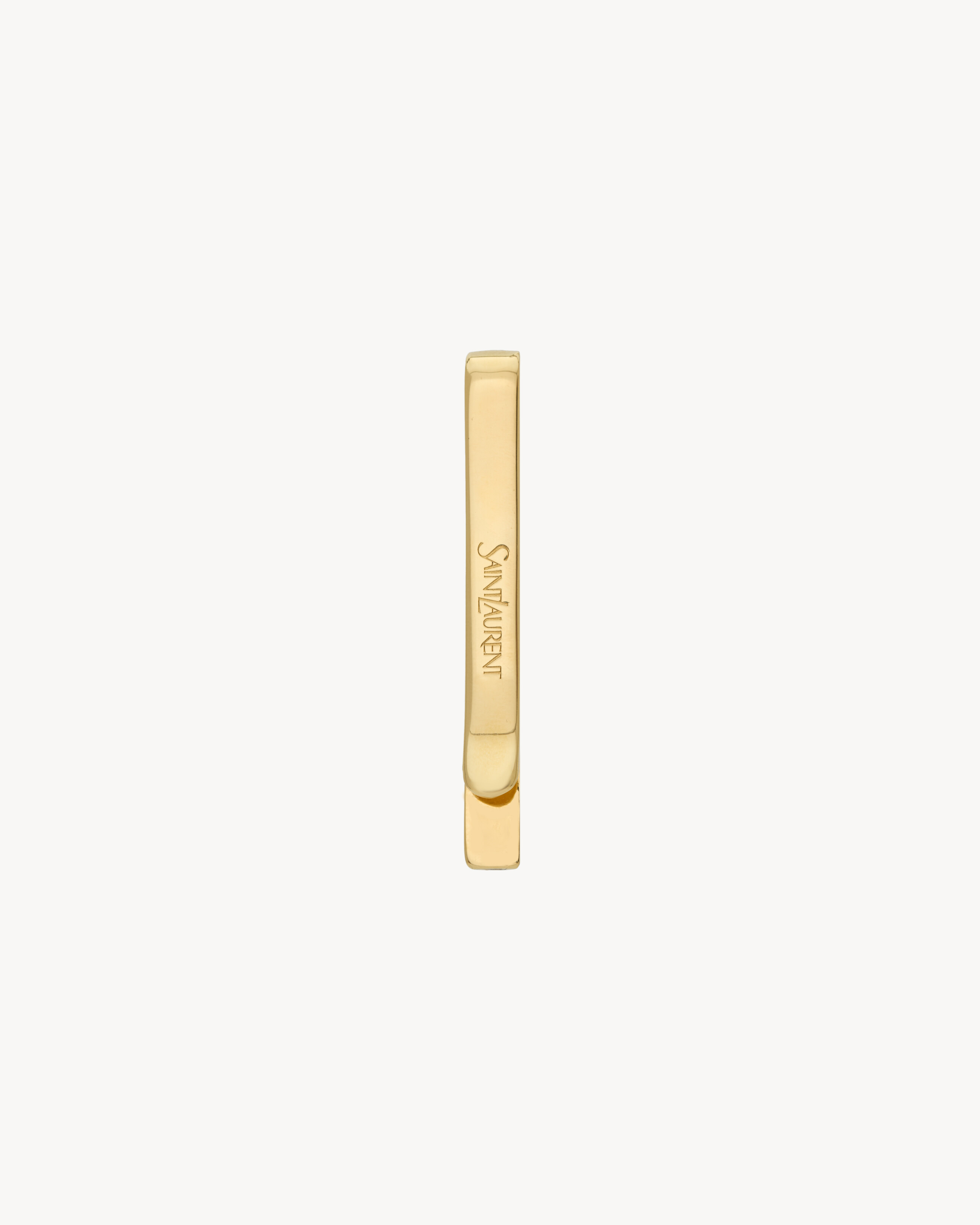 striated tie clip in metal