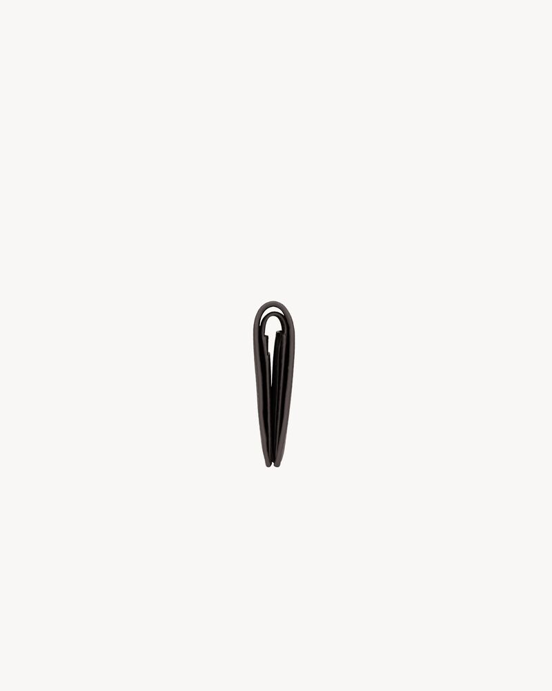 TINY CASSANDRE credit card wallet in grained leather