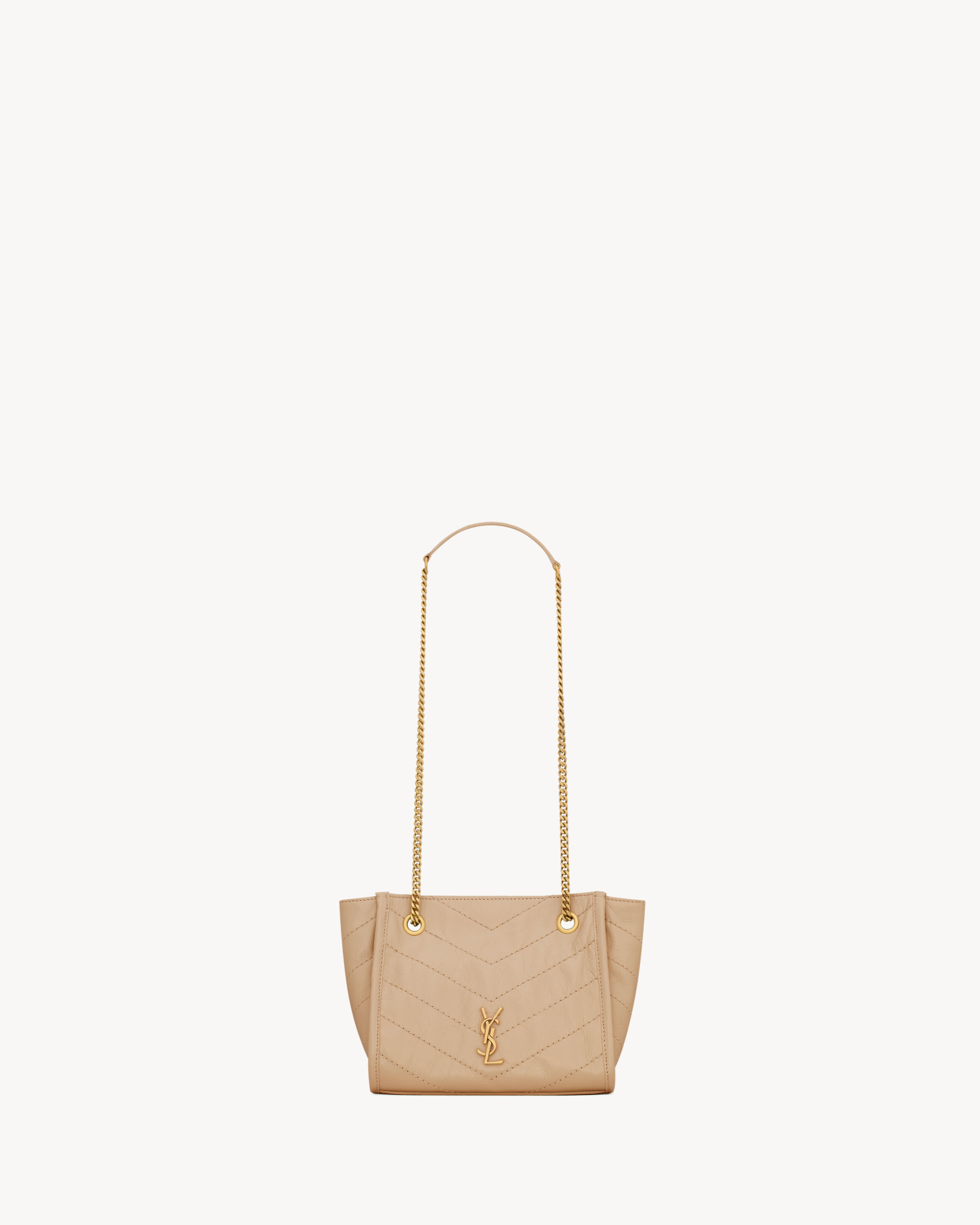 NIKI mini shopping in vintage leather