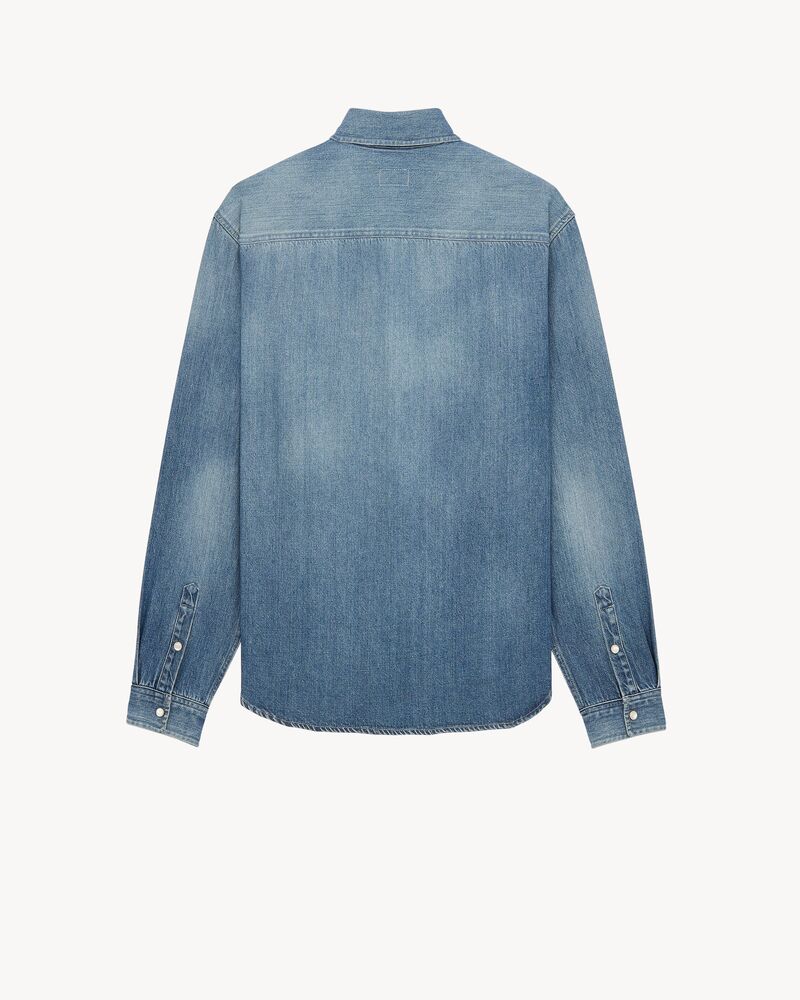 CASSANDRE jean shirt in horizon blue denim