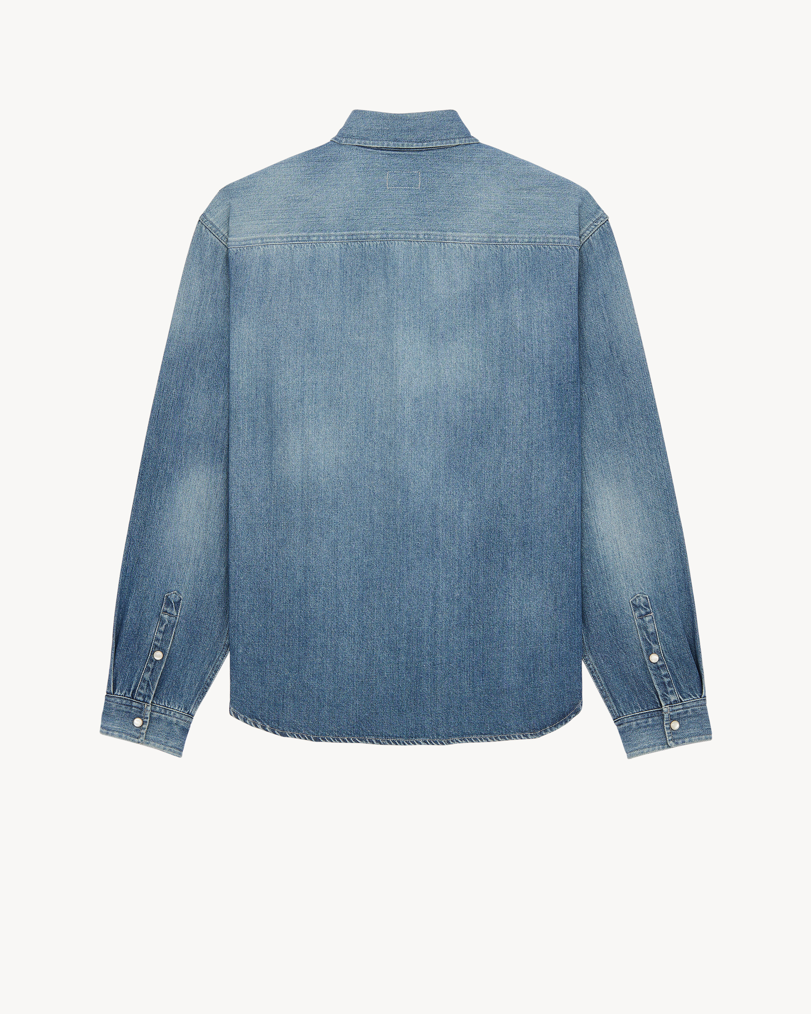 CASSANDRE jean shirt in horizon blue denim