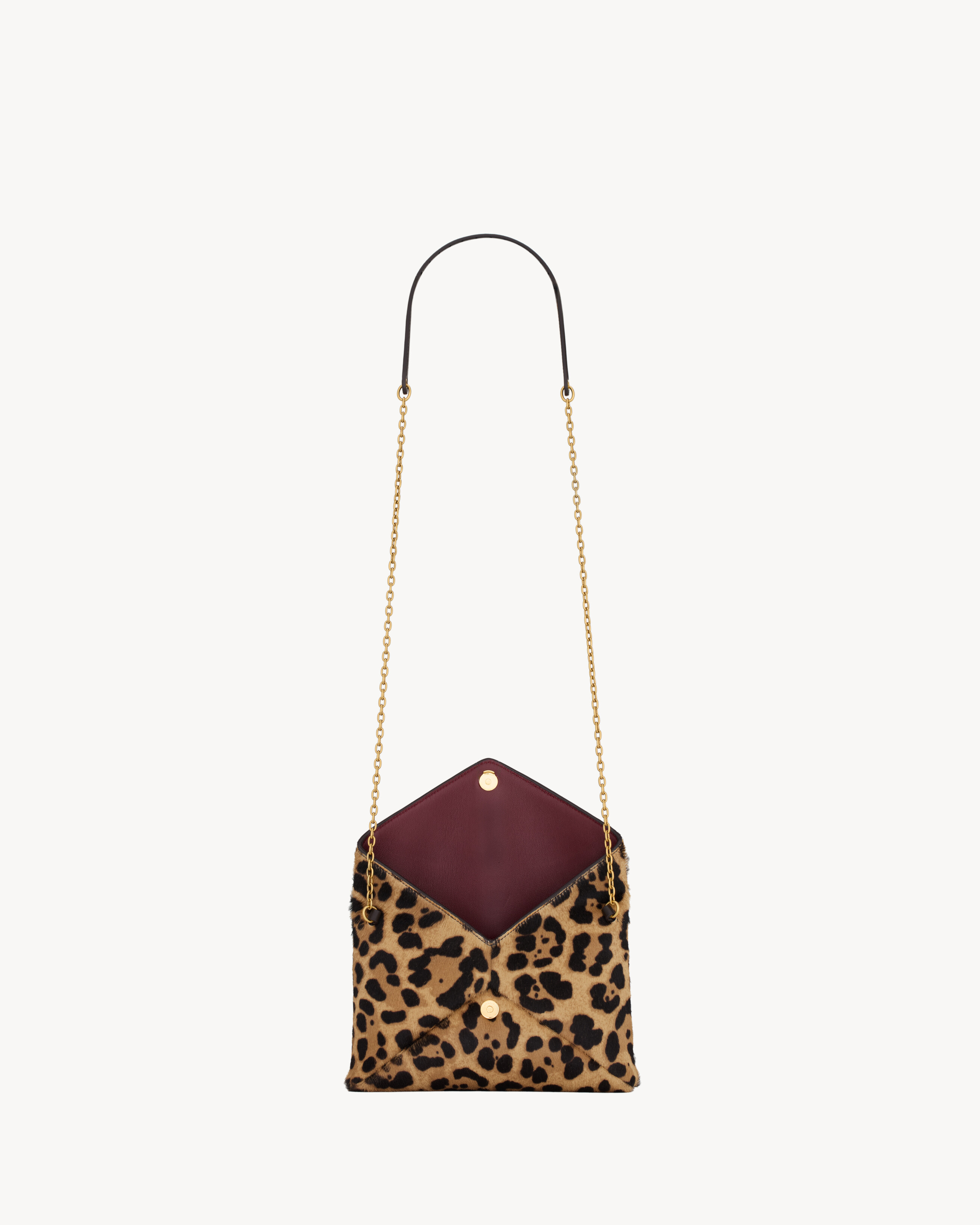 CASSANDRE small chain pouch in pony hair leather