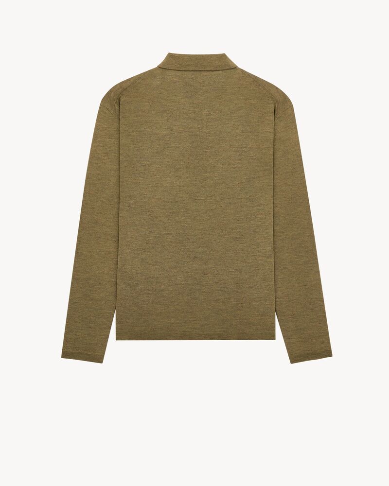 polo in cashmere, silk, and linen