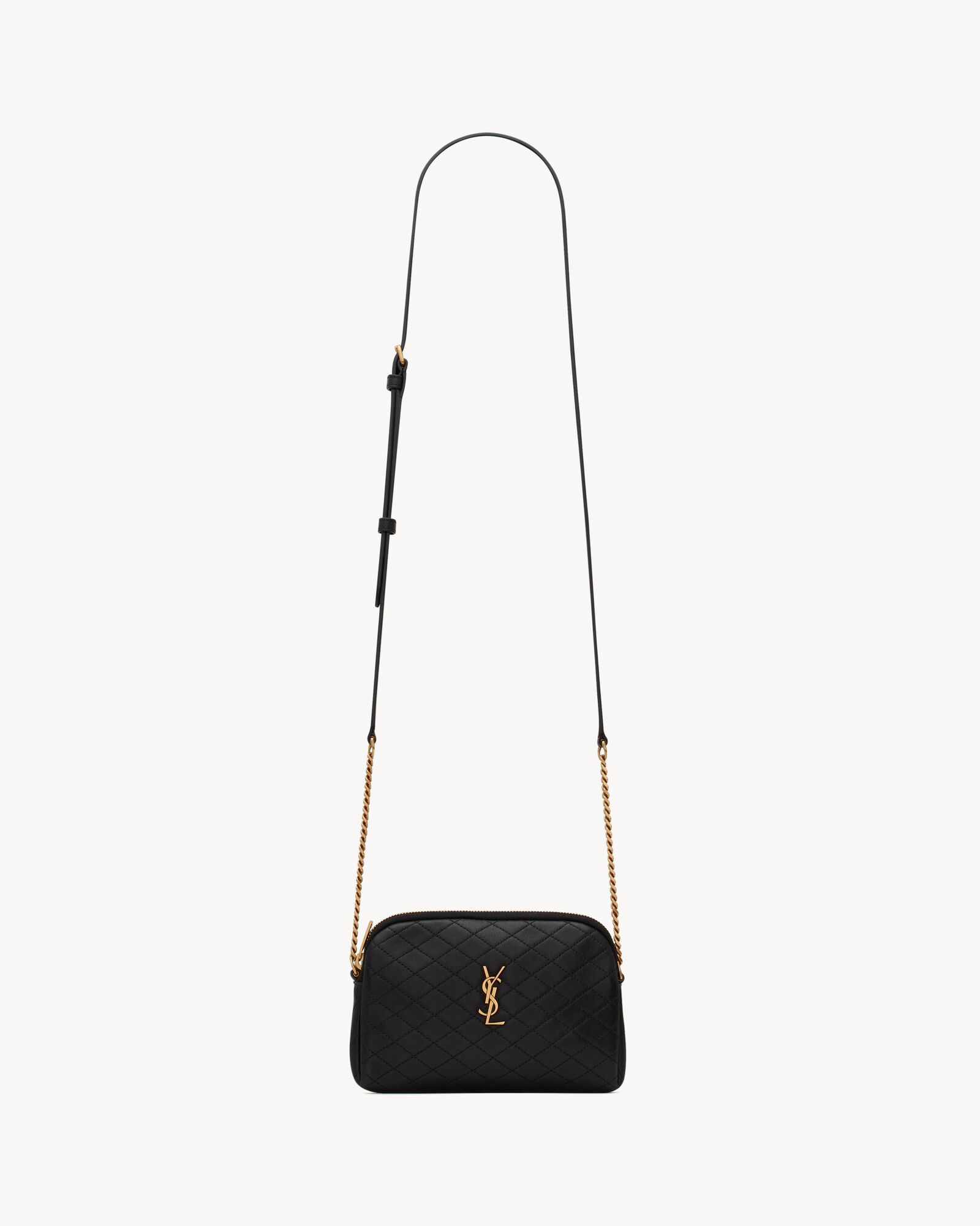 GABY ZIPPERED POUCH IN LAMBSKIN — 7336671EL071000