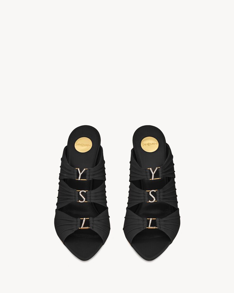 EMILIE mules in satin crepe