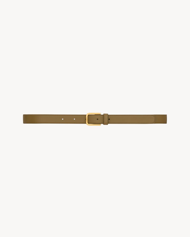 minimal belt in smooth leather