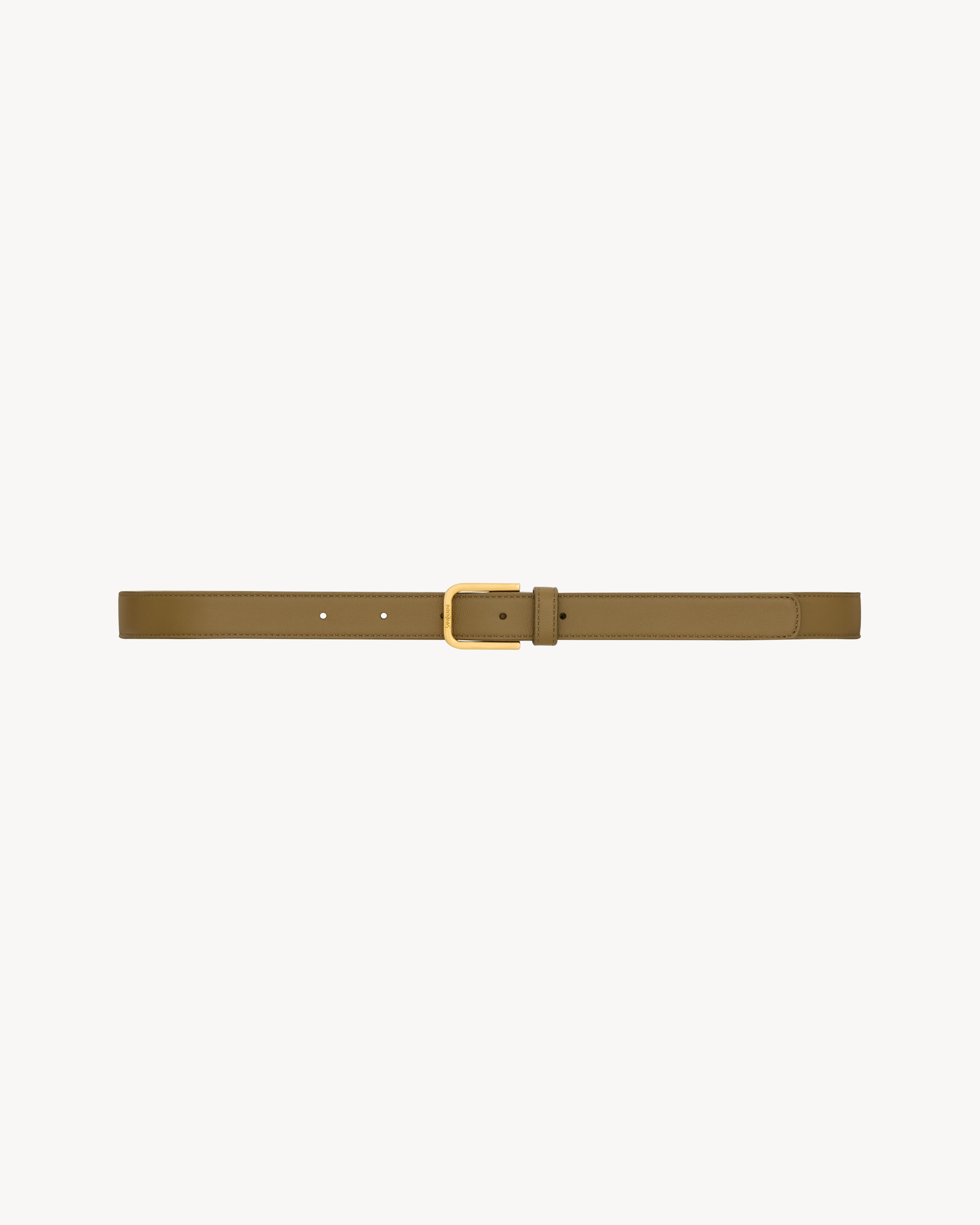 minimal belt in smooth leather