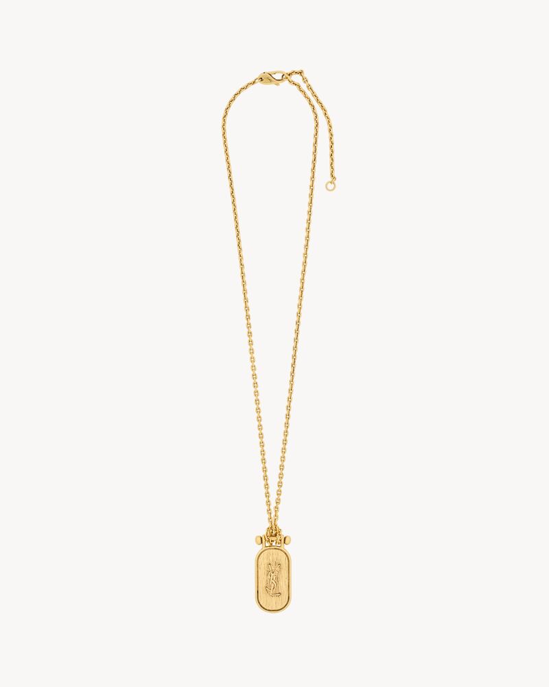 CASSANDRE tablet necklace in metal