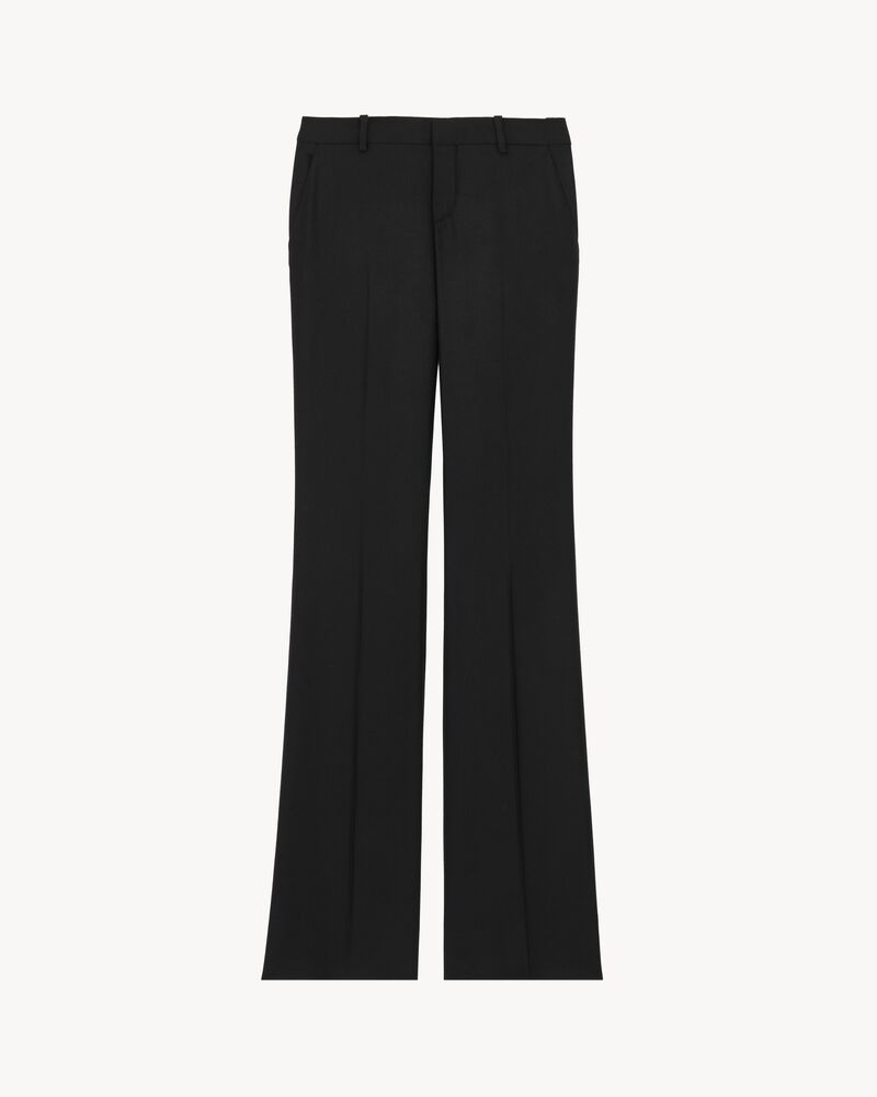 flared pants in cashmere