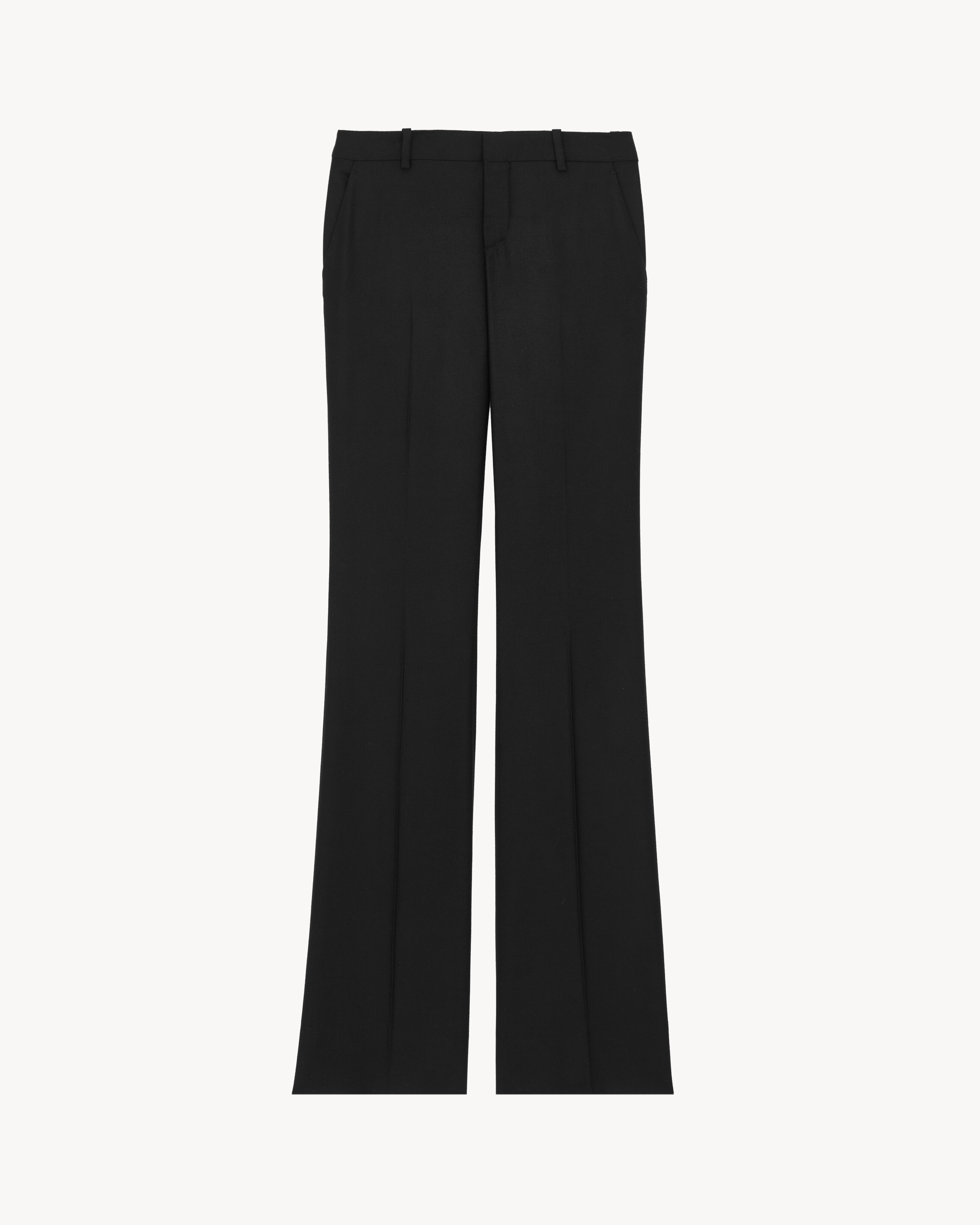 flared pants in cashmere