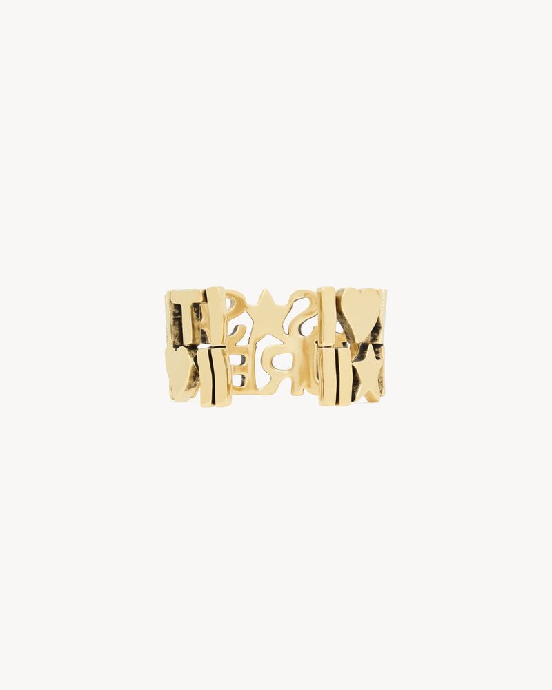 YVES SAINT LAURENT cuff in metal