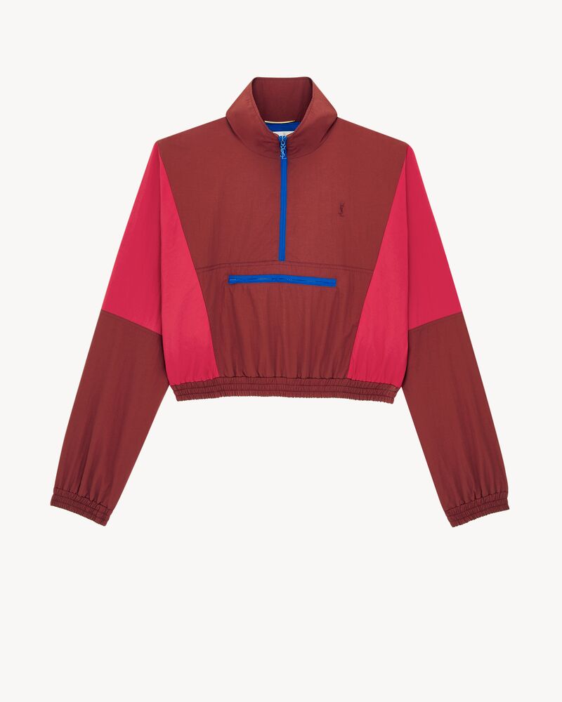 CASSANDRE cropped windbreaker in nylon faille