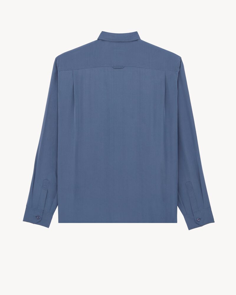 shirt in viscose and silk