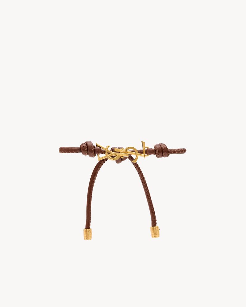 CASSANDRE cord bracelet in leather