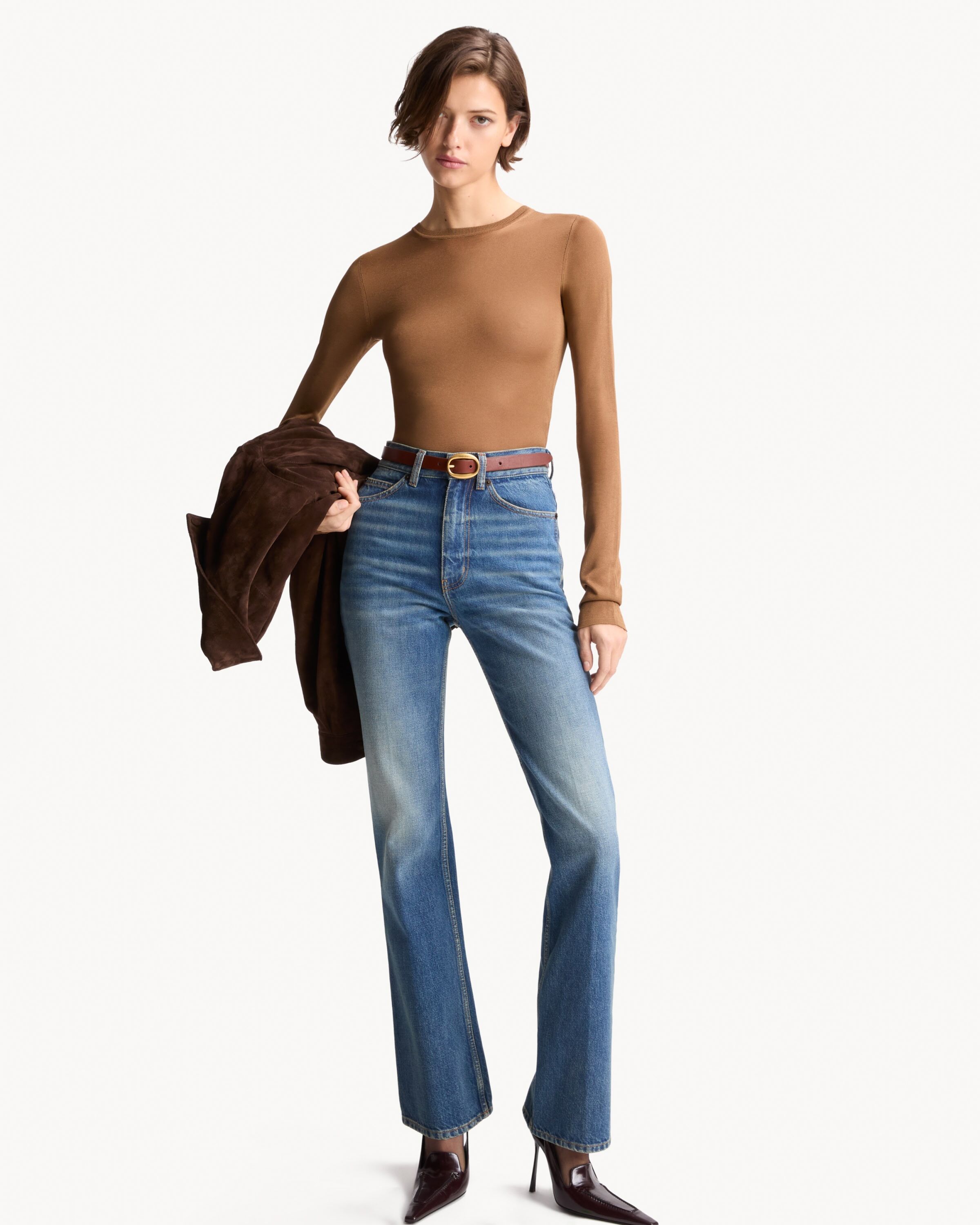 CLYDE high-rise straight jeans