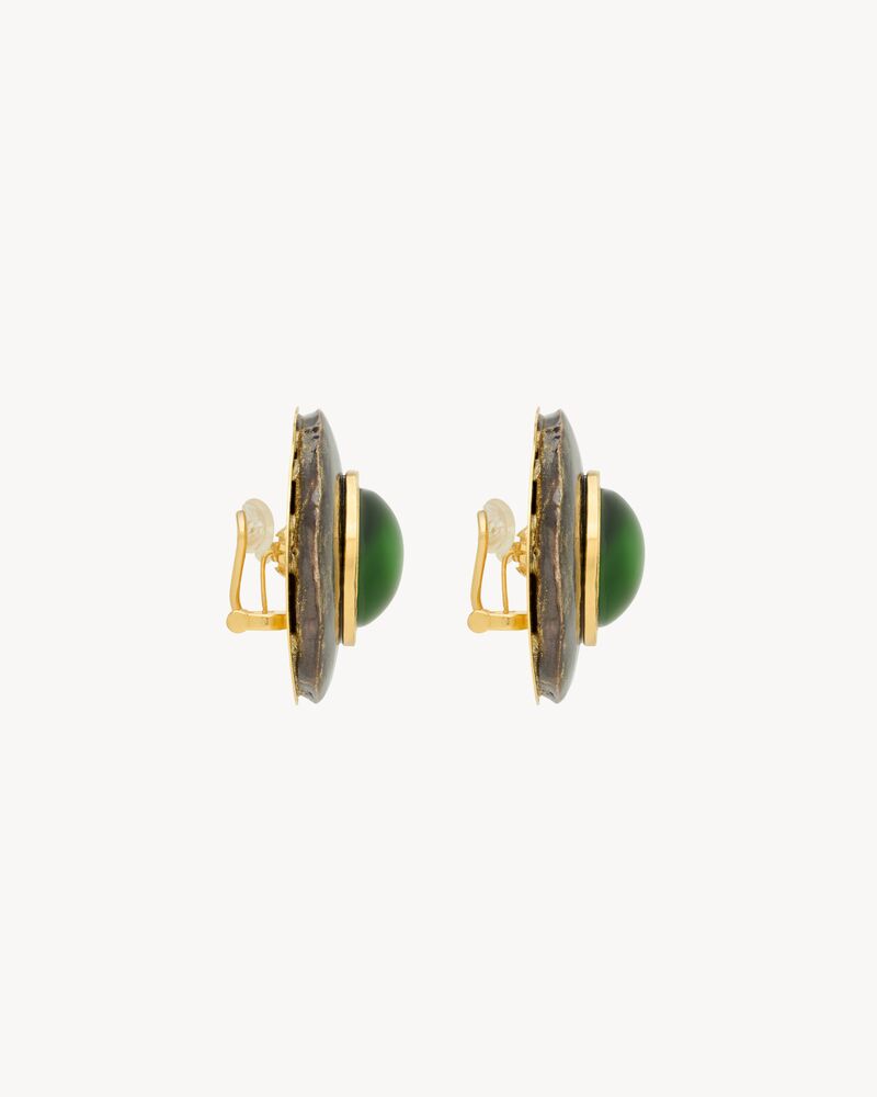 cabochon earrings in ceramic