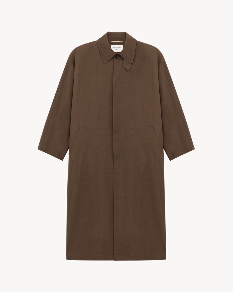 trench coat in water-repellent cotton