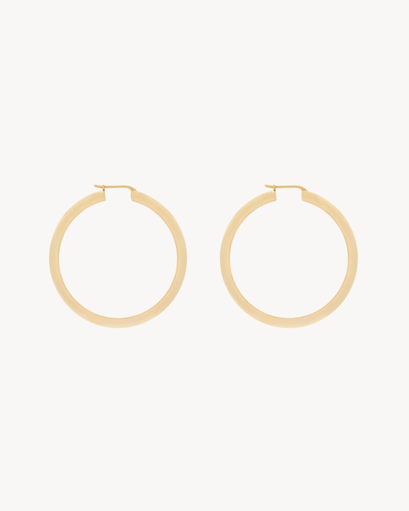 hoop earrings in metal