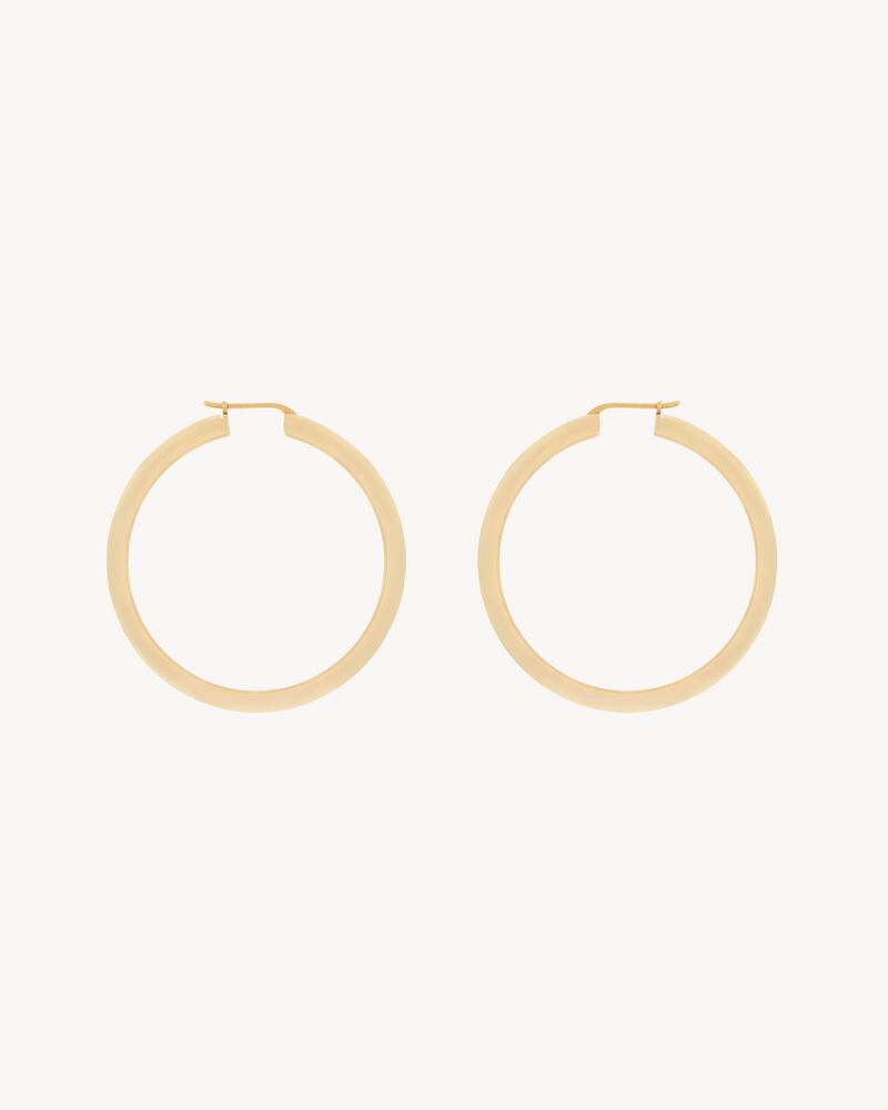 hoop earrings in metal