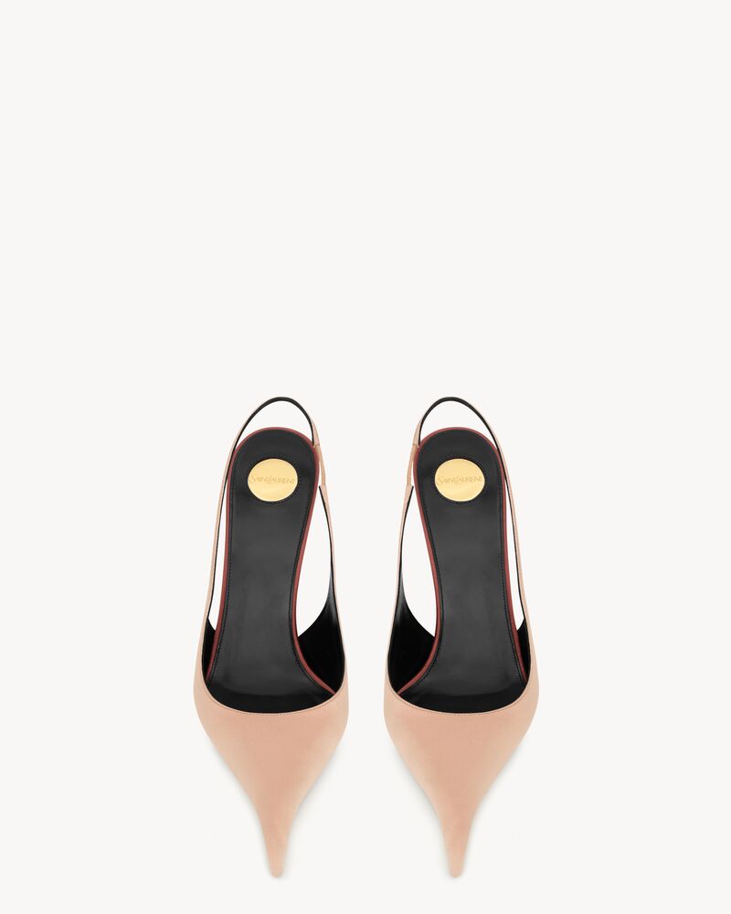 DEROCHE slingbacks en crêpe satin