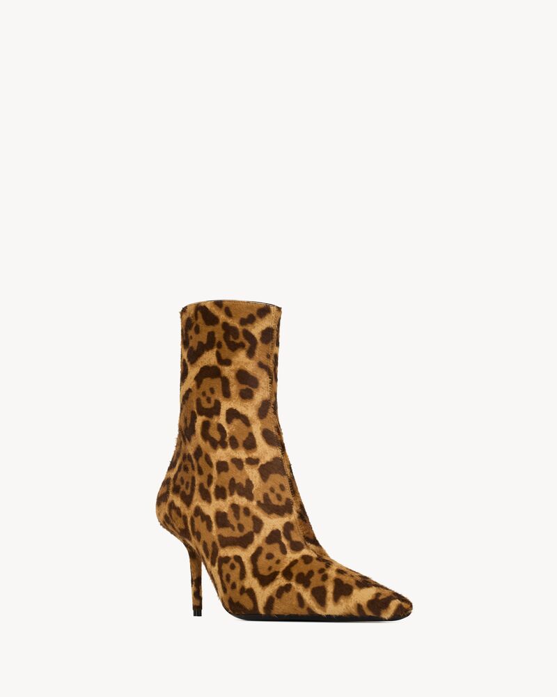 ASHLEY booties in pony hair leather