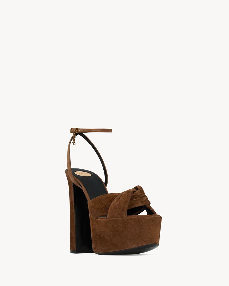 FRANCIANE platform sandals in suede