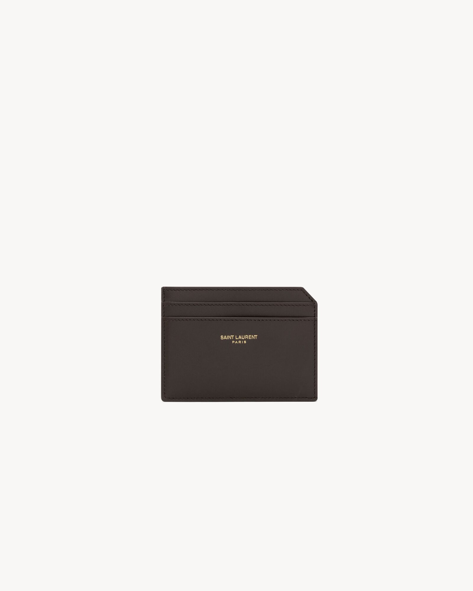 Paris open card case in two-tone smooth leather — 752898AAG2F2052