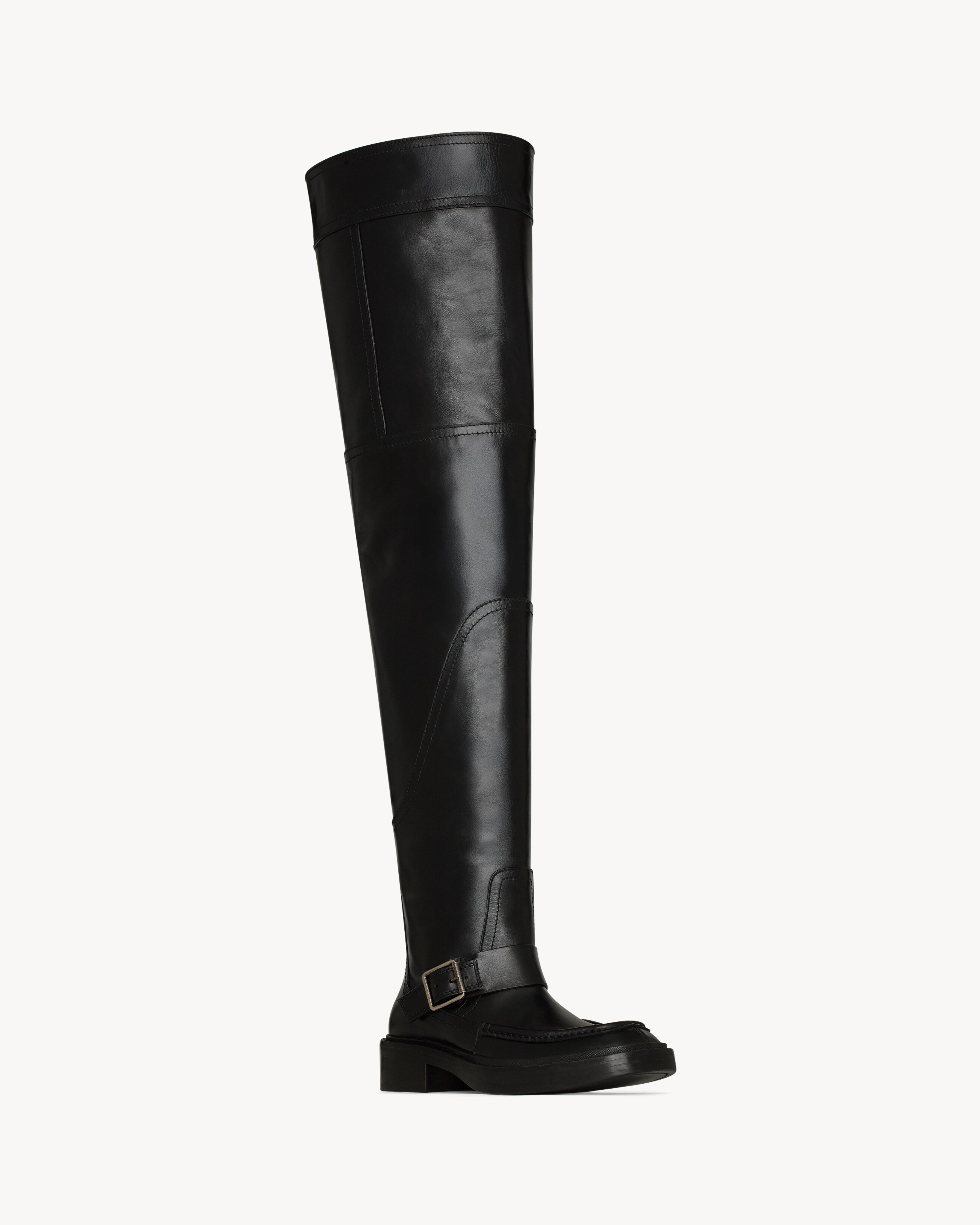 JOE over-the-knee boots in smooth leather