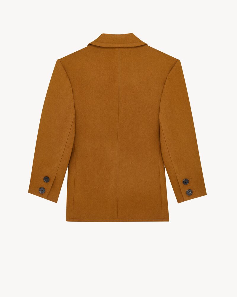 single-breasted jacket in brushed wool