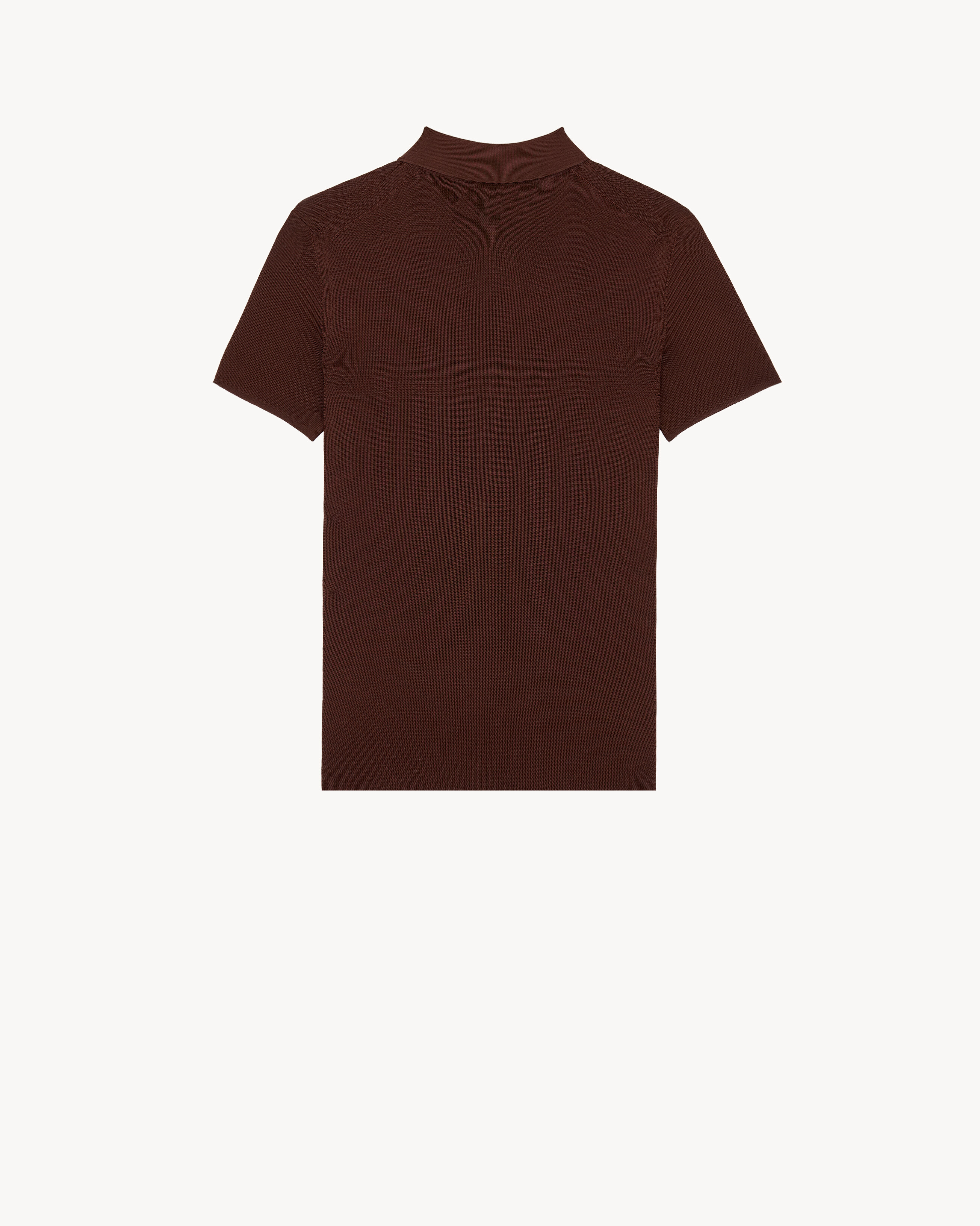 polo in seedstitch silk